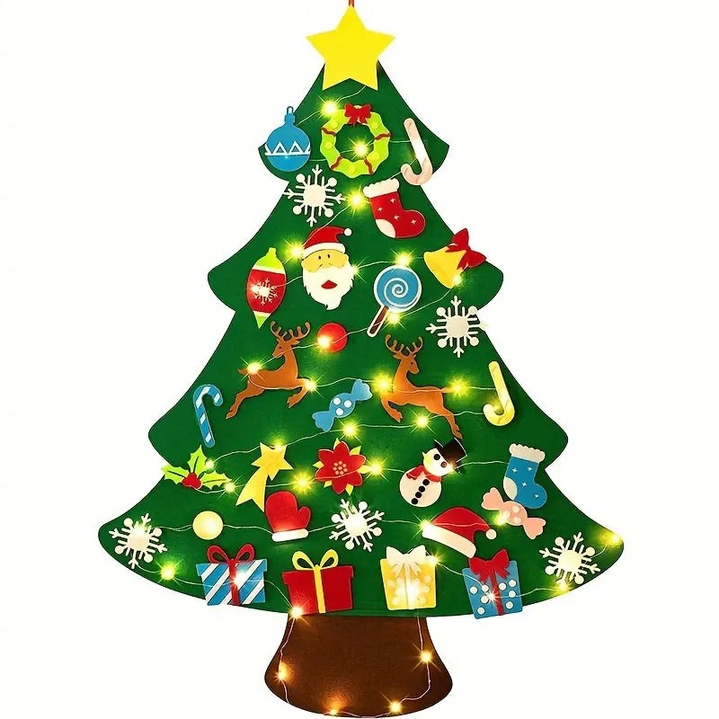Albero di Natale in feltro fai da te